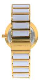 Relógio Feminino Technos Ceramic Branco Cor Da Correia Dourada E Branca Cor Do Bisel Dourado E Branco
