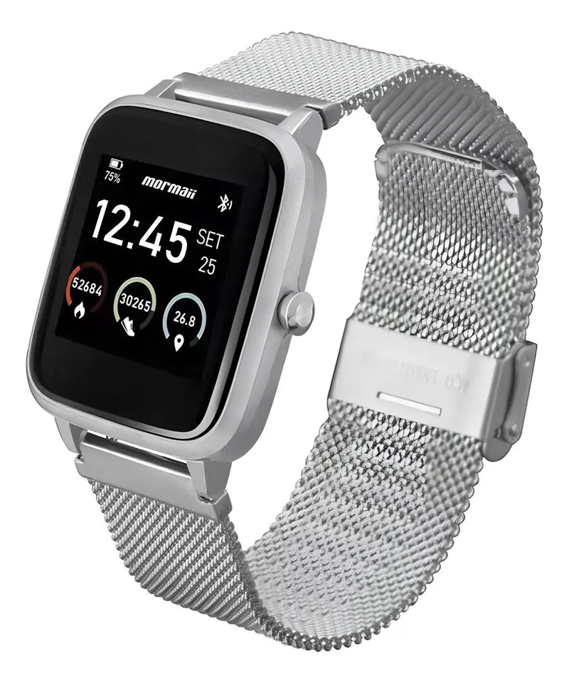 Relógio Digital - Smartwatch Mormaii Life GPS TouchScreen - Pulseira DOURADO,PRETO,PRATA E ROSÉ