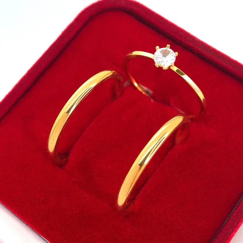 Alianças Ouro 18k 3 Grama O (KIT) 2mm Tradicional Dourado Informar Após A Compra informar os nomes para a gravação