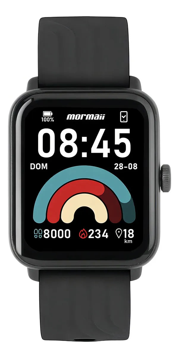 Relógio Digital - Smartwatch Mormaii Life GPS TouchScreen - Pulseira,PRETO E ROSÉ