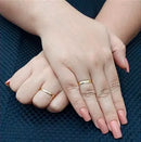 Alianças Ouro 18k 2mm Abaulada Tradicional (2 gr O Par) Dourado