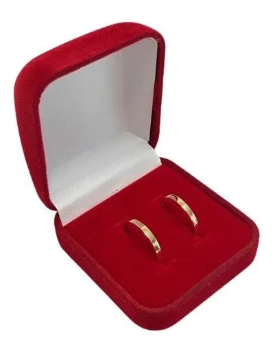 Alianças Ouro 18k 2 Grama O (par) 2mm Dourado Informar Após A Compra informar os nomes para a gravação