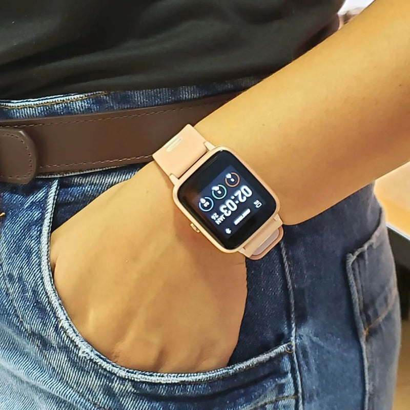 Relógio Digital - Smartwatch Mormaii Life GPS TouchScreen - Pulseira,PRETO E ROSÉ