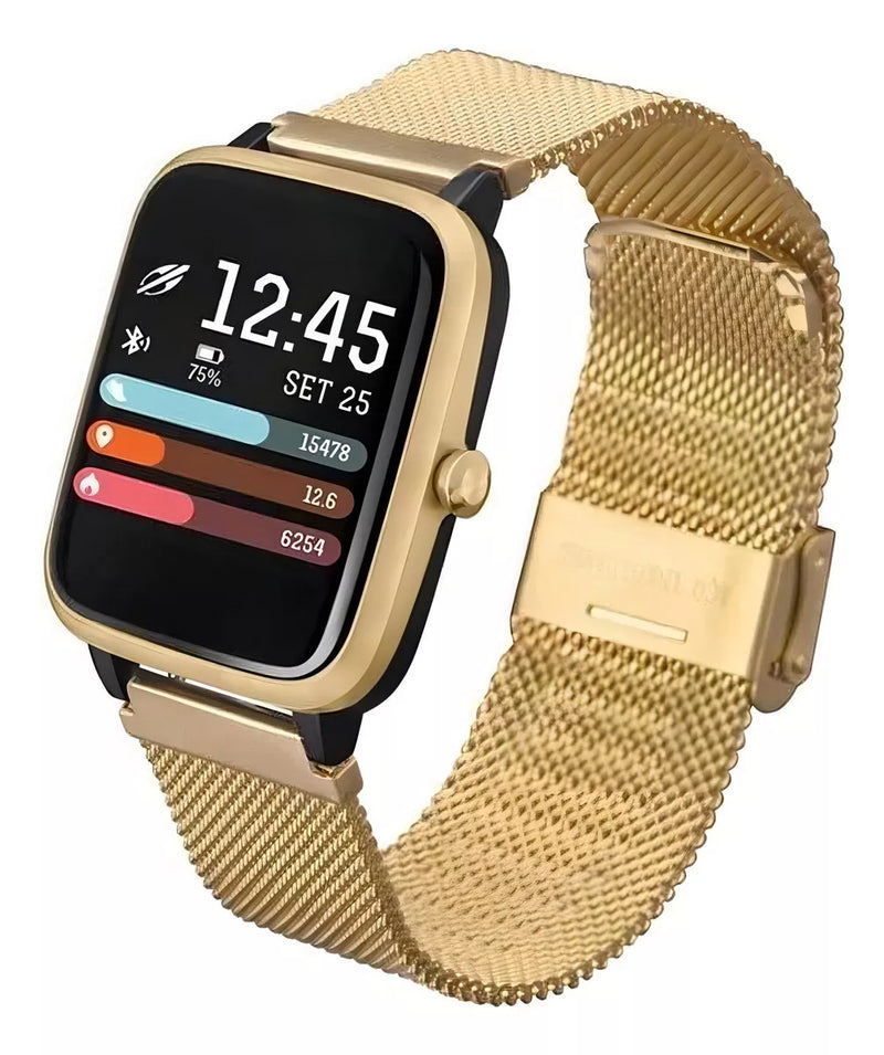 Relógio Digital - Smartwatch Mormaii Life GPS TouchScreen - Pulseira DOURADO,PRETO,PRATA E ROSÉ