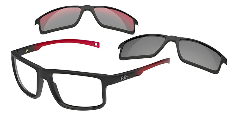 Armação De Óculos Mormaii Swap 5 M6127a8557 Preto Fosco Tamanho 57