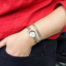 Relógio Feminino Technos Mini Dourado CAIXA Redonda