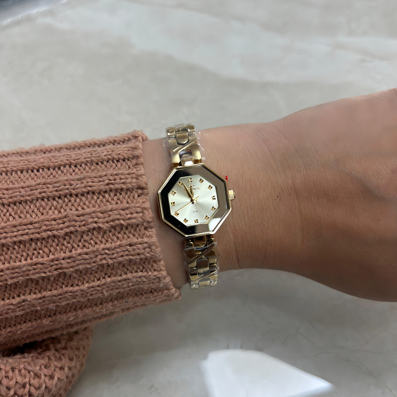 Relógio Technos Feminino Elos Dourado - 2035ncv1x Dourado Champagne