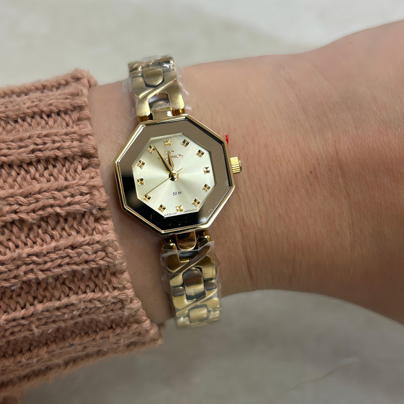 Relógio Technos Feminino Elos Dourado - 2035ncv1x Dourado Champagne