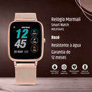 Smartwatch Relógio Inteligente Feminino e Masculino Mormaii Life À Prova D' Água Pulseira Em Aço Inoxidável Rosé,Preto,Dourado,Prata Com Diversas Funções - Molifeah/7j
