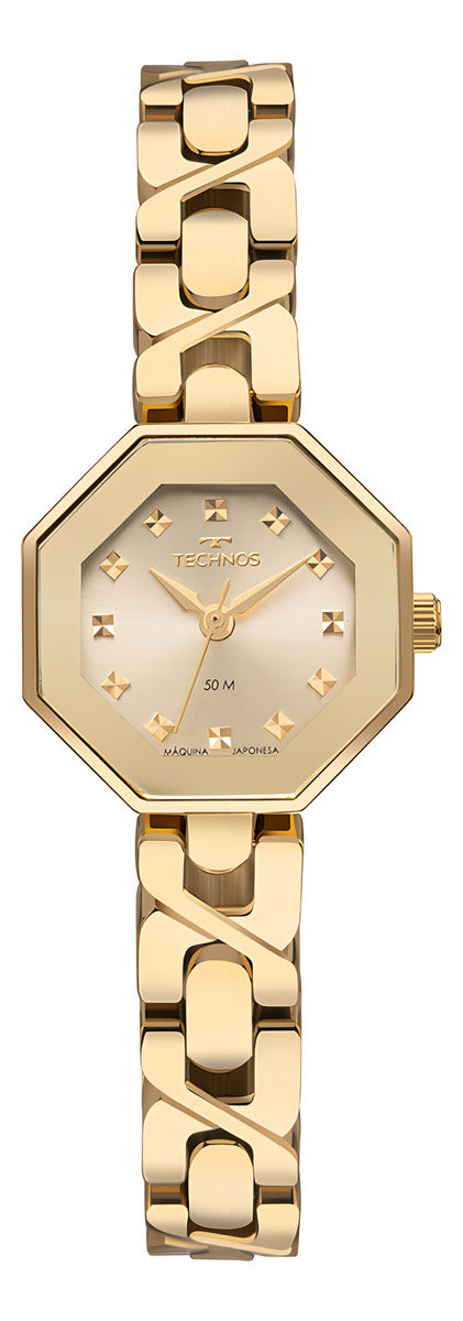 Relógio Technos Feminino Elos Dourado - 2035ncv1x Dourado Champagne