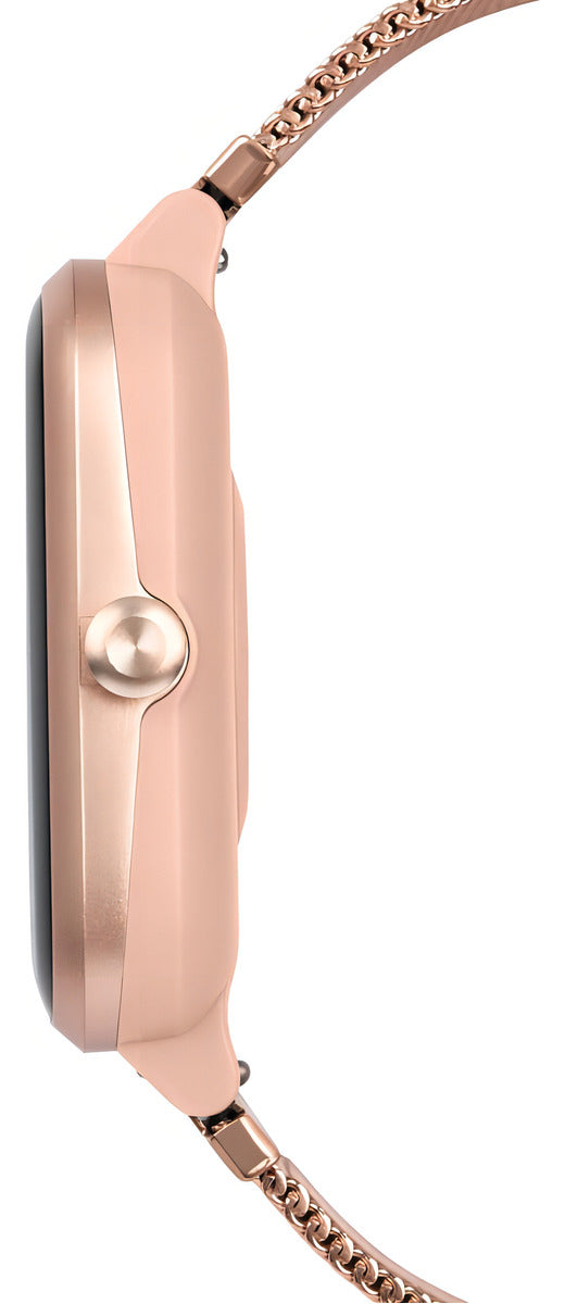 Smartwatch Relógio Inteligente Feminino e Masculino Mormaii Life À Prova D' Água Pulseira Em Aço Inoxidável Rosé,Preto,Dourado,Prata Com Diversas Funções - Molifeah/7j