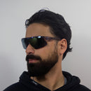 Óculos De Sol Esportivo Mormaii Smash 3 M0197d4996 Cor Fumo Cinza Translúcido Brilho Armação Fumo Cinza Translúcido Brilho Haste Fumo Cinza Translúcido Brilho Lente Dourado Ocre