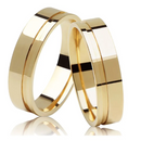 ALIANÇAS MODELOS QUADRADA  COM 4,5  GRAMAS O PAR OURO 18K GARANTIA VITALÌCIO