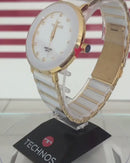 Relógio Feminino Technos Ceramic Branco Cor Da Correia Dourada E Branca Cor Do Bisel Dourado E Branco